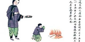 人无贫寒皆祭其先 送衣祖考不忘本也 