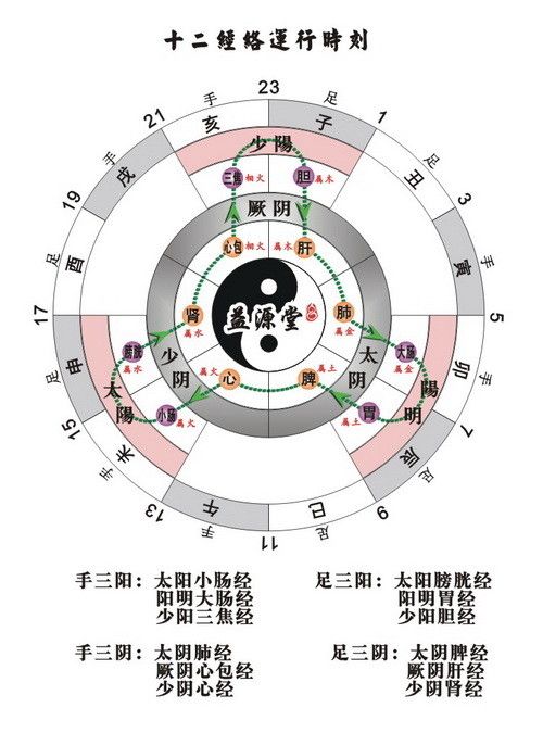 子午流注-经络保养要注意正确时间