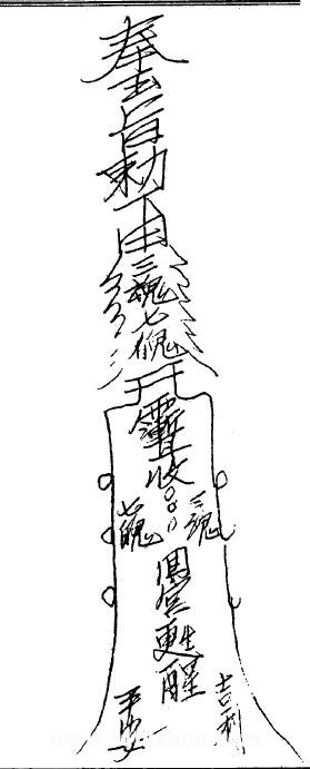 解中邪植物人符咒3