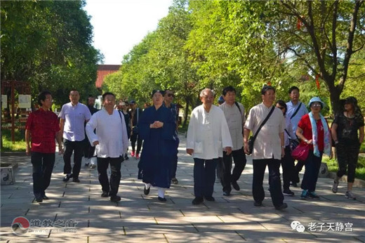 香港国际道教参访团莅临涡阳天静宫参访交流
