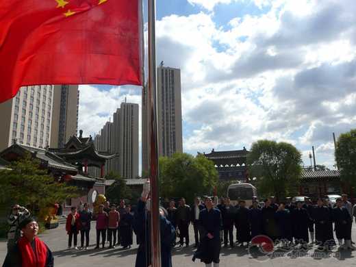 山西省大同市道协在大同真武庙隆重举行升旗仪式