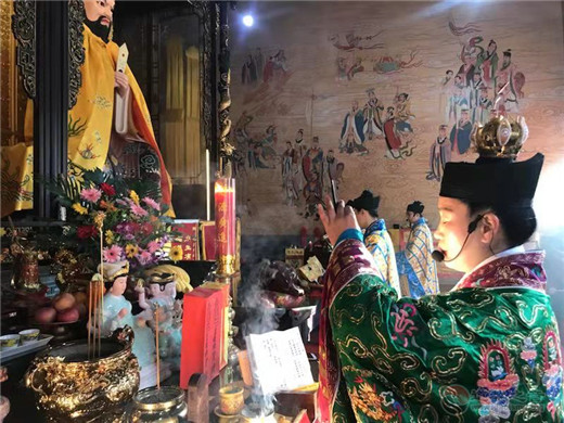 青州市三官庙举办水官大帝圣诞公益祈福法会