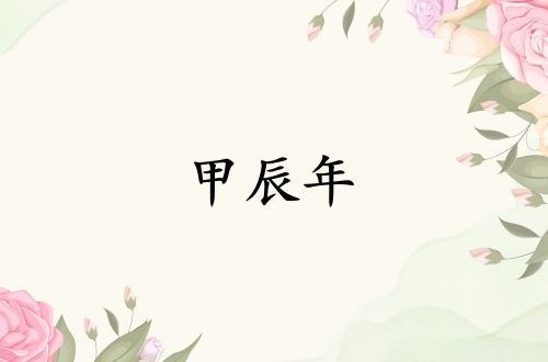 甲辰年是哪一年属什么属相
