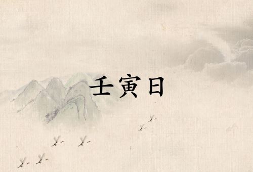 壬寅日不是一般人能镇得住