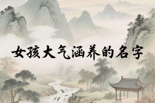 女孩大气修养的姓名
