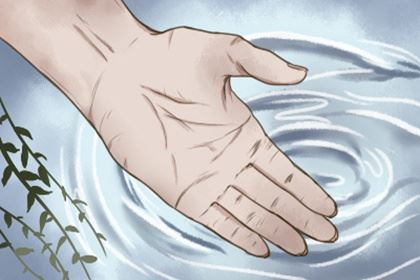 手掌十字纹 财气丰盈天然生成自在